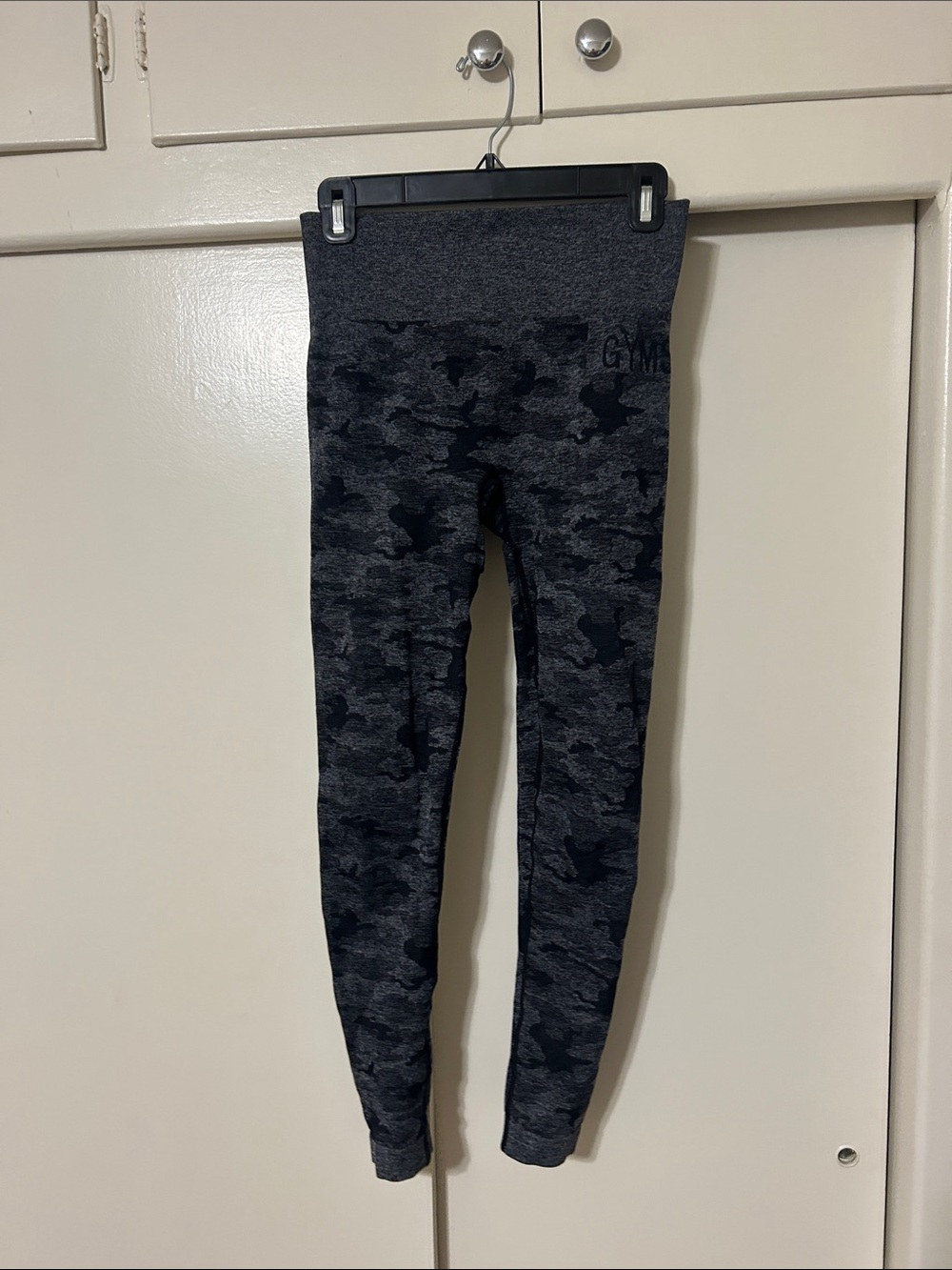 Gymshark Grey Camo Kids Leggings - Seamless Active Tights